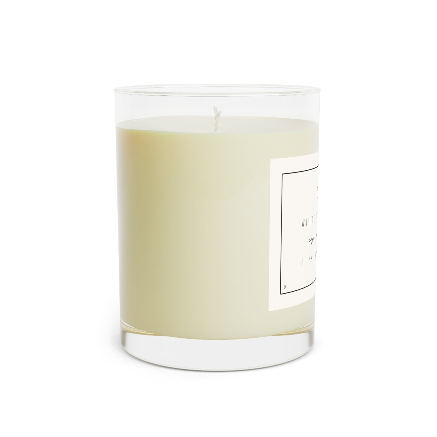 White Tea and Fig Scented Candle - 100% food-grade soy wax, 11oz