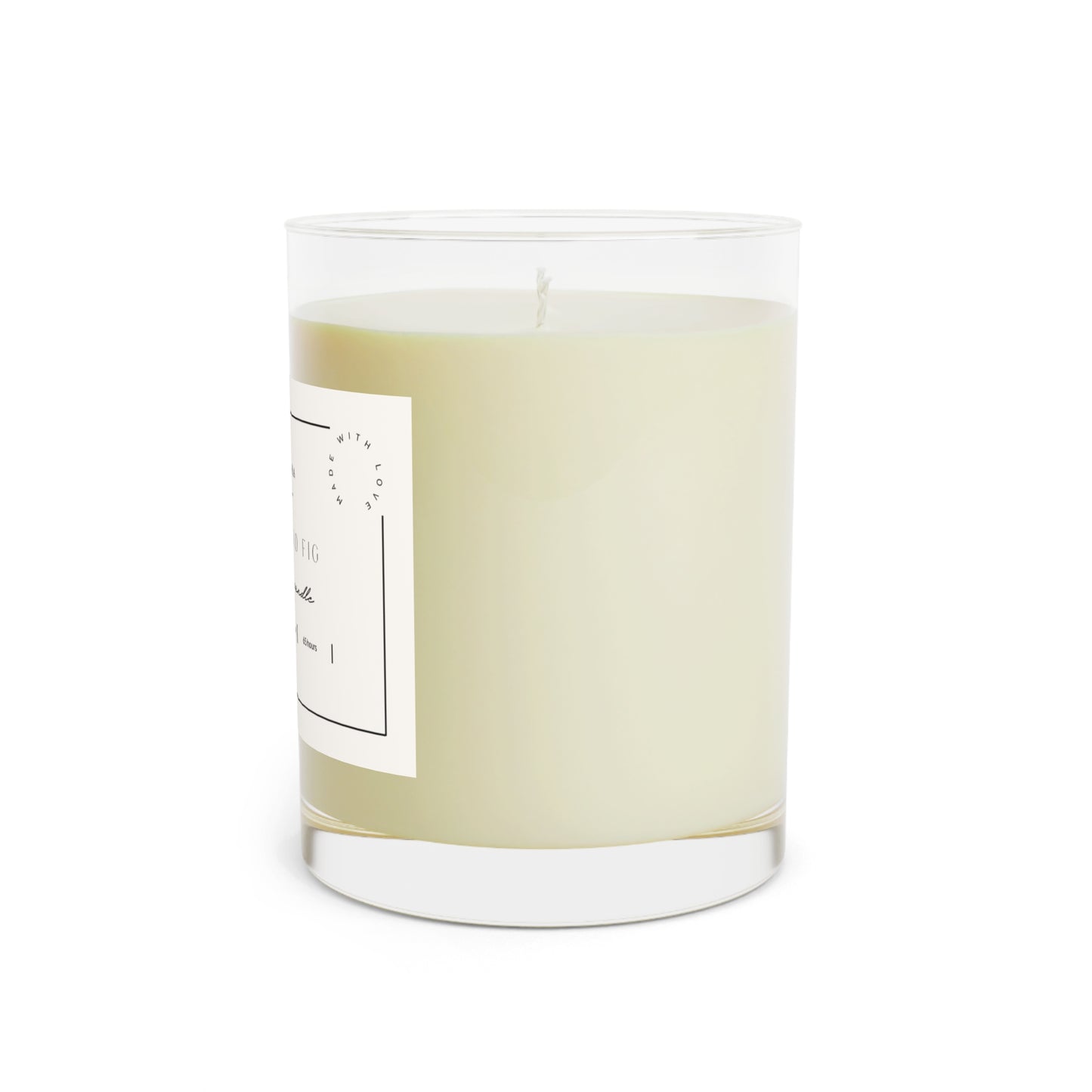 White Tea and Fig Scented Candle - 100% food-grade soy wax, 11oz