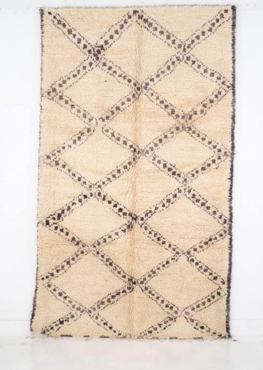 GINA - Vintage Beni Ourain Rug - 9’ x 5’